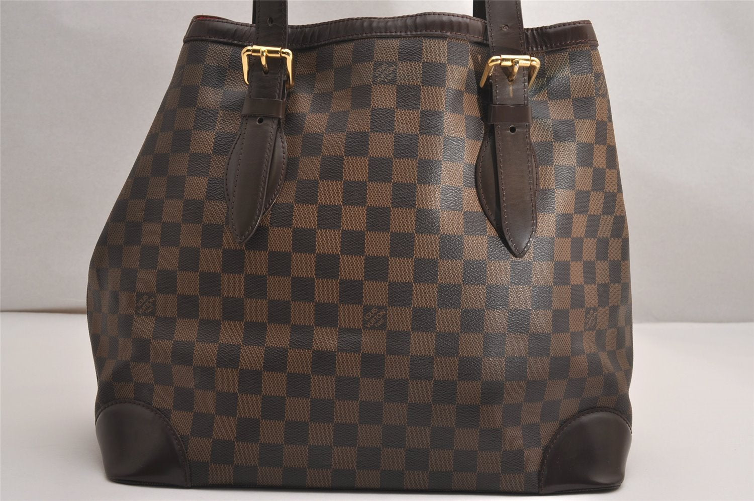 Authentic Louis Vuitton Damier Hampstead GM Shoulder Tote Bag N51203 LV 3978J