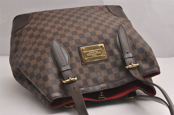 Authentic Louis Vuitton Damier Hampstead GM Shoulder Tote Bag N51203 LV 3978J