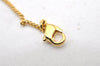 Authentic Christian Dior Vintage Gold Tone Chain Pendant Necklace CD 3979I