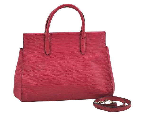 Authentic Louis Vuitton Epi Marly MM 2Way Hand Bag Pink M41282 LV 3979J