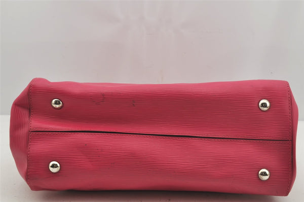 Authentic Louis Vuitton Epi Marly MM 2Way Hand Bag Pink M41282 LV 3979J