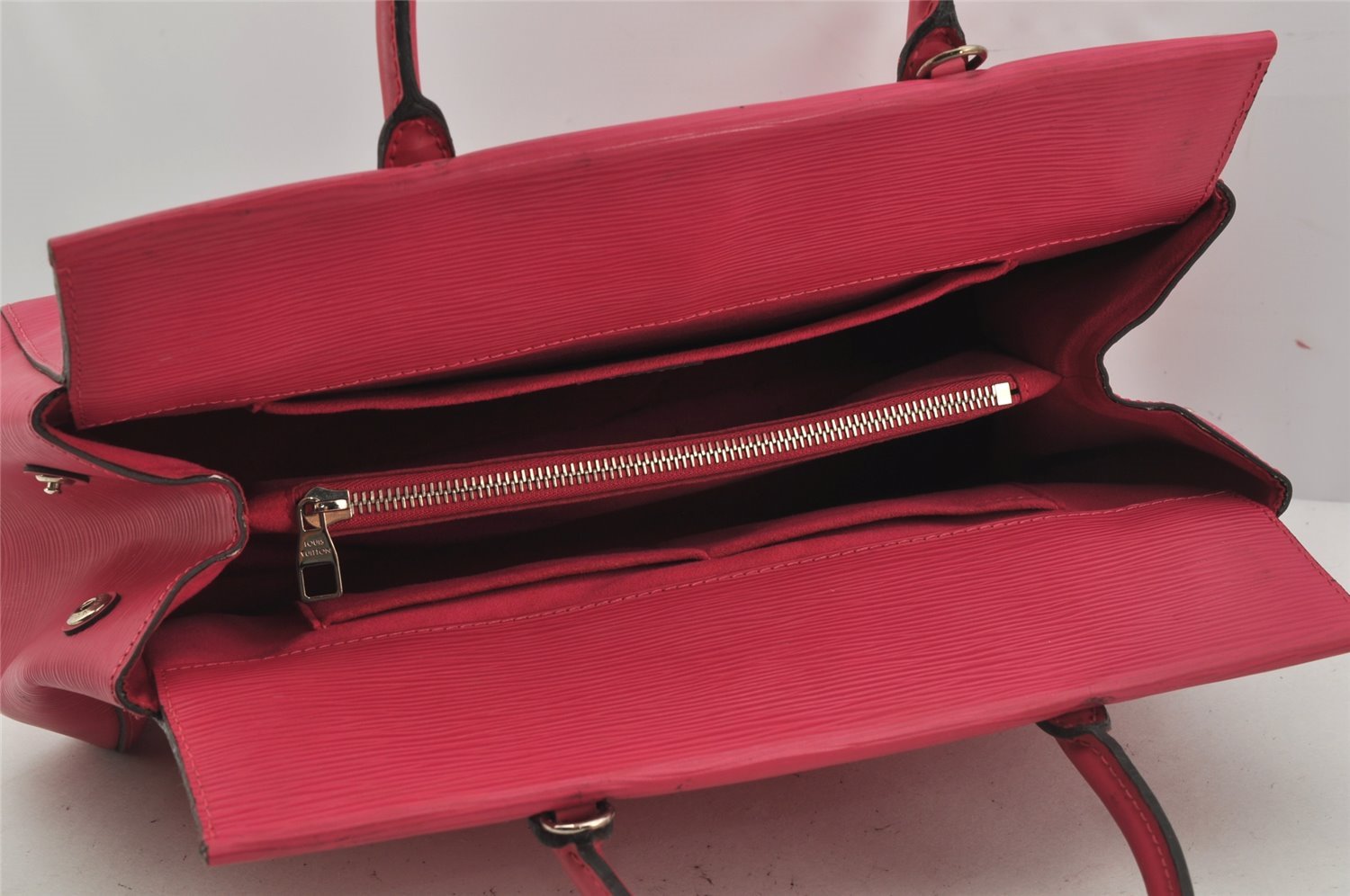 Authentic Louis Vuitton Epi Marly MM 2Way Hand Bag Pink M41282 LV 3979J