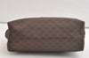Authentic CELINE Macadam Blason Pattern Pouch Purse PVC Leather Brown 3979K