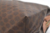 Authentic CELINE Macadam Blason Pattern Pouch Purse PVC Leather Brown 3979K