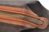 Authentic CELINE Macadam Blason Pattern Pouch Purse PVC Leather Brown 3979K