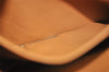 Authentic CELINE Macadam Blason Pattern Pouch Purse PVC Leather Brown 3979K