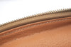 Authentic CELINE Macadam Blason Pattern Pouch Purse PVC Leather Brown 3979K