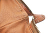 Authentic CELINE Macadam Blason Pattern Pouch Purse PVC Leather Brown 3979K