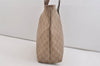 Authentic GUCCI Vintage Shoulder Tote Bag GG PVC Leather 211137 Beige 3980J