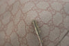 Authentic GUCCI Vintage Shoulder Tote Bag GG PVC Leather 211137 Beige 3980J