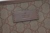 Authentic GUCCI Vintage Shoulder Tote Bag GG PVC Leather 211137 Beige 3980J