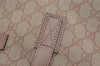 Authentic GUCCI Vintage Shoulder Tote Bag GG PVC Leather 211137 Beige 3980J