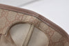 Authentic GUCCI Vintage Shoulder Tote Bag GG PVC Leather 211137 Beige 3980J