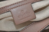 Authentic GUCCI Vintage Shoulder Tote Bag GG PVC Leather 211137 Beige 3980J