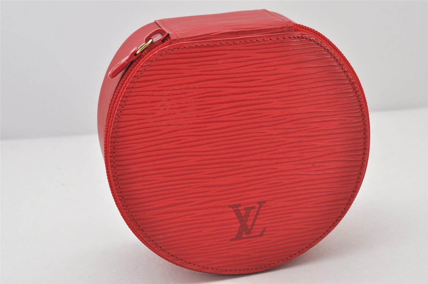 Authentic Louis Vuitton Epi Ecrin Bijoux 12 Jewelry Case Red M48207 LV 3980K