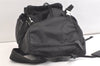 Authentic PRADA Vintage Nylon Tessuto Leather Drawstring Backpack Black 3981K