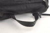 Authentic PRADA Vintage Nylon Tessuto Leather Drawstring Backpack Black 3981K