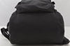 Authentic PRADA Vintage Nylon Tessuto Leather Drawstring Backpack Black 3981K