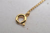 Authentic Christian Dior Vintage Gold Tone Chain Pendant Necklace CD 3982I