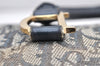 Authentic Christian Dior Trotter Hand Boston Bag Canvas Leather Blue Junk 3983K