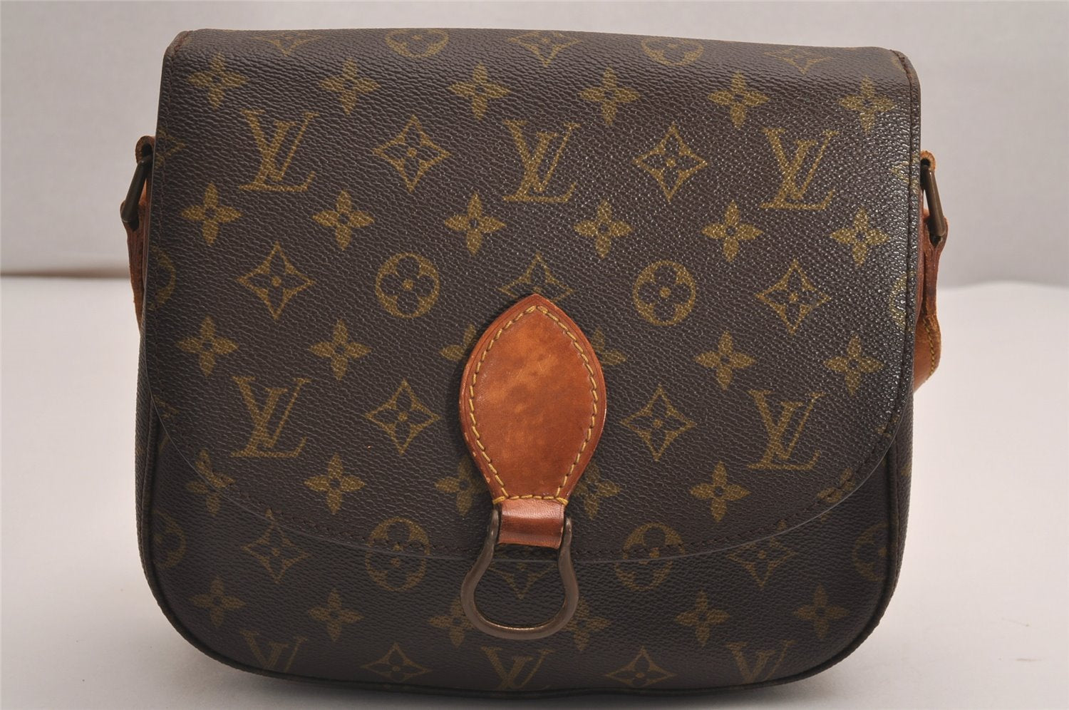 Authentic Louis Vuitton Monogram Saint Cloud GM M51242 Shoulder Cross Bag 3984J