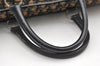 Authentic Christian Dior Trotter Hand Boston Bag Canvas Leather Blue 3984K