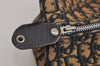 Authentic Christian Dior Trotter Hand Boston Bag Canvas Leather Blue 3984K