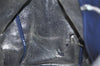 Authentic Christian Dior Trotter Hand Boston Bag Canvas Leather Blue 3984K