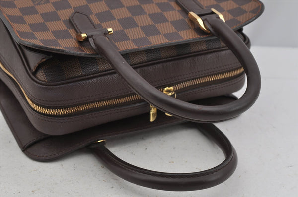 Authentic Louis Vuitton Vintage Damier Triana Hand Bag Purse N51155 LV 3985J