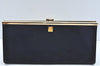 Authentic Christian Dior Vintage Clutch Hand Bag Purse Nylon Navy CD Junk 3986J