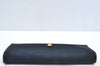 Authentic Christian Dior Vintage Clutch Hand Bag Purse Nylon Navy CD Junk 3986J