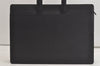 Authentic BURBERRY Vintage Leather BriefCase Business Bag Black 3986K