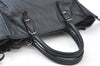 Authentic BALENCIAGA Paper Mini 2Way Hand Bag Leather 305572 Black 3987I