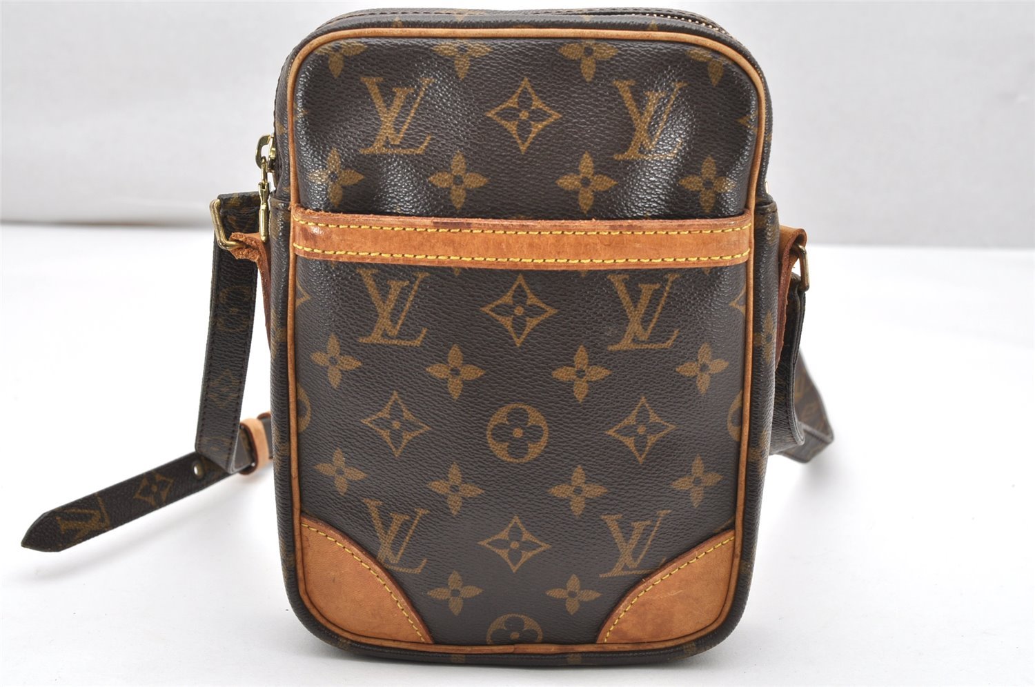 Authentic Louis Vuitton Monogram Danube Shoulder Cross Body Bag M45266 LV 3987K