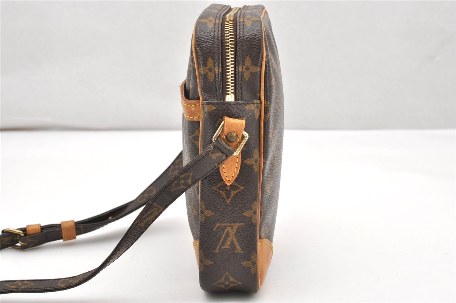 Authentic Louis Vuitton Monogram Danube Shoulder Cross Body Bag M45266 LV 3987K