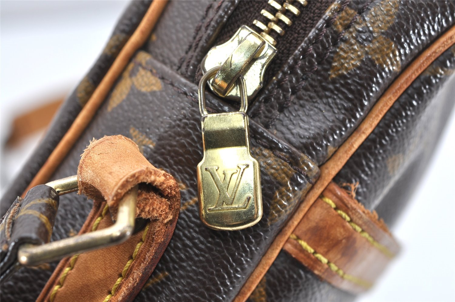 Authentic Louis Vuitton Monogram Danube Shoulder Cross Body Bag M45266 LV 3987K