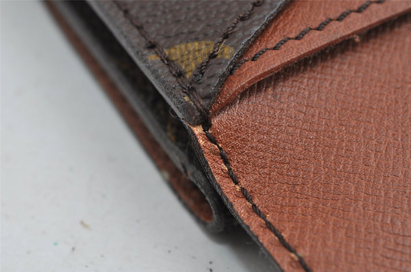 Auth Louis Vuitton Monogram Pochette Double Rabat Clucth Bag M51815 Junk 3990I