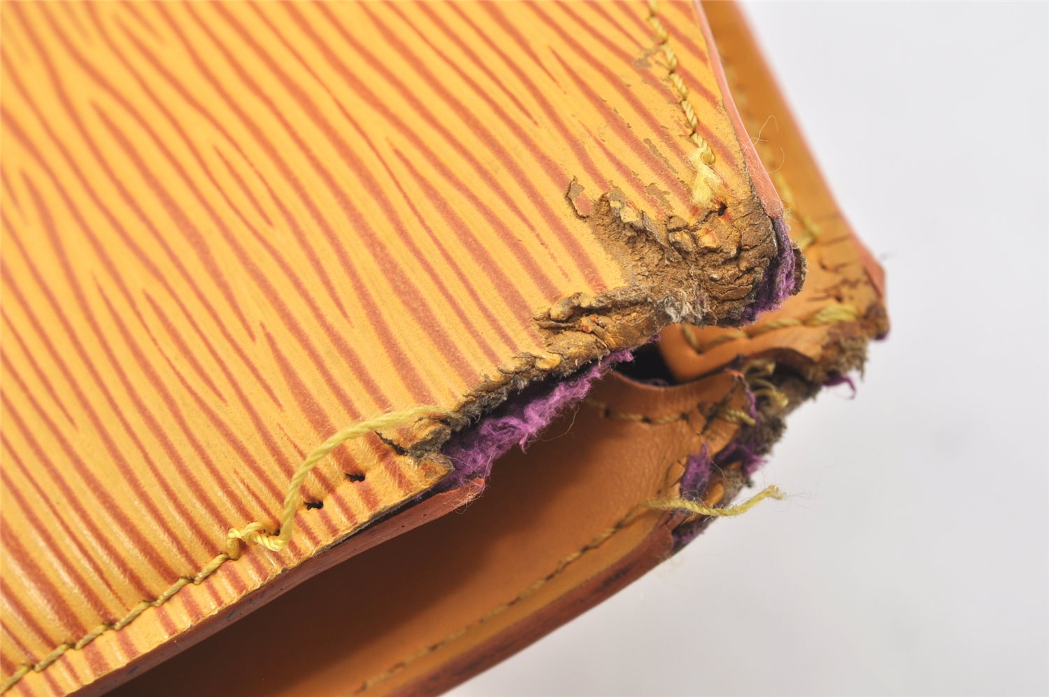 Authentic Louis Vuitton Epi Saint Jacques Hand Bag Yellow M52279 LV 3990K