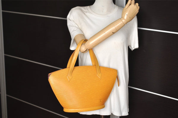 Authentic Louis Vuitton Epi Saint Jacques Hand Bag Yellow M52279 LV 3990K