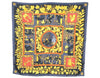 Authentic HERMES Carre 90 Scarf "Musique des dieux en soie" Silk Gray 3991K