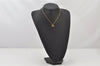 Authentic Christian Dior Gold Tone Chain Pendant Necklace CD 3992K