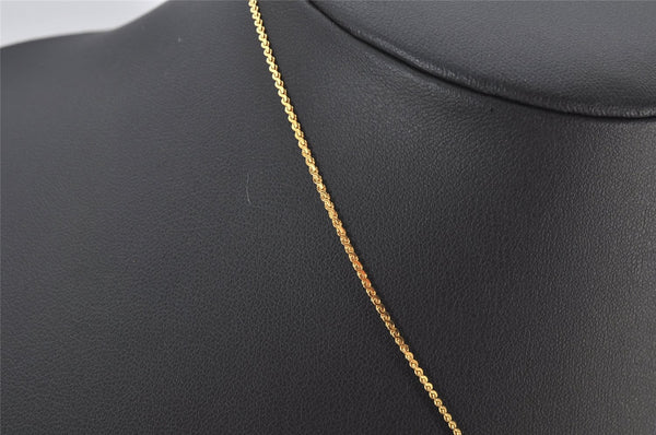 Authentic Christian Dior Gold Tone Chain Pendant Necklace CD 3992K