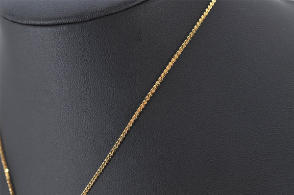 Authentic Christian Dior Gold Tone Chain Pendant Necklace CD 3992K