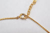 Authentic Christian Dior Gold Tone Chain Pendant Necklace CD 3992K