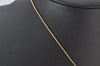 Authentic Christian Dior Gold Tone Rhinestone Chain Pendant Necklace CD 3993K