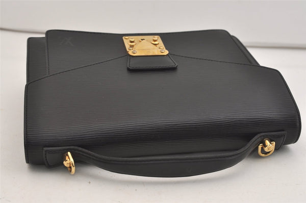 Authentic Louis Vuitton Epi Monceau 2Way Shoulder Hand Bag Black M52122 LV 3994J