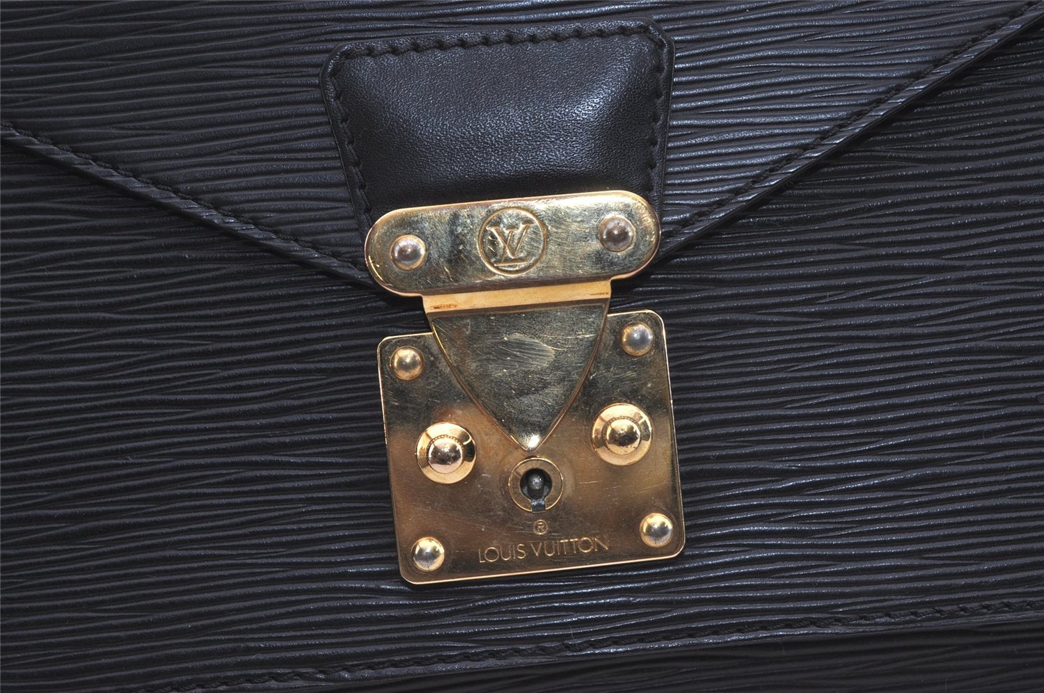 Authentic Louis Vuitton Epi Monceau 2Way Shoulder Hand Bag Black M52122 LV 3994J