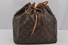Authentic Louis Vuitton Monogram Petit Noe M42226 Shoulder Drawstring Bag 3995J