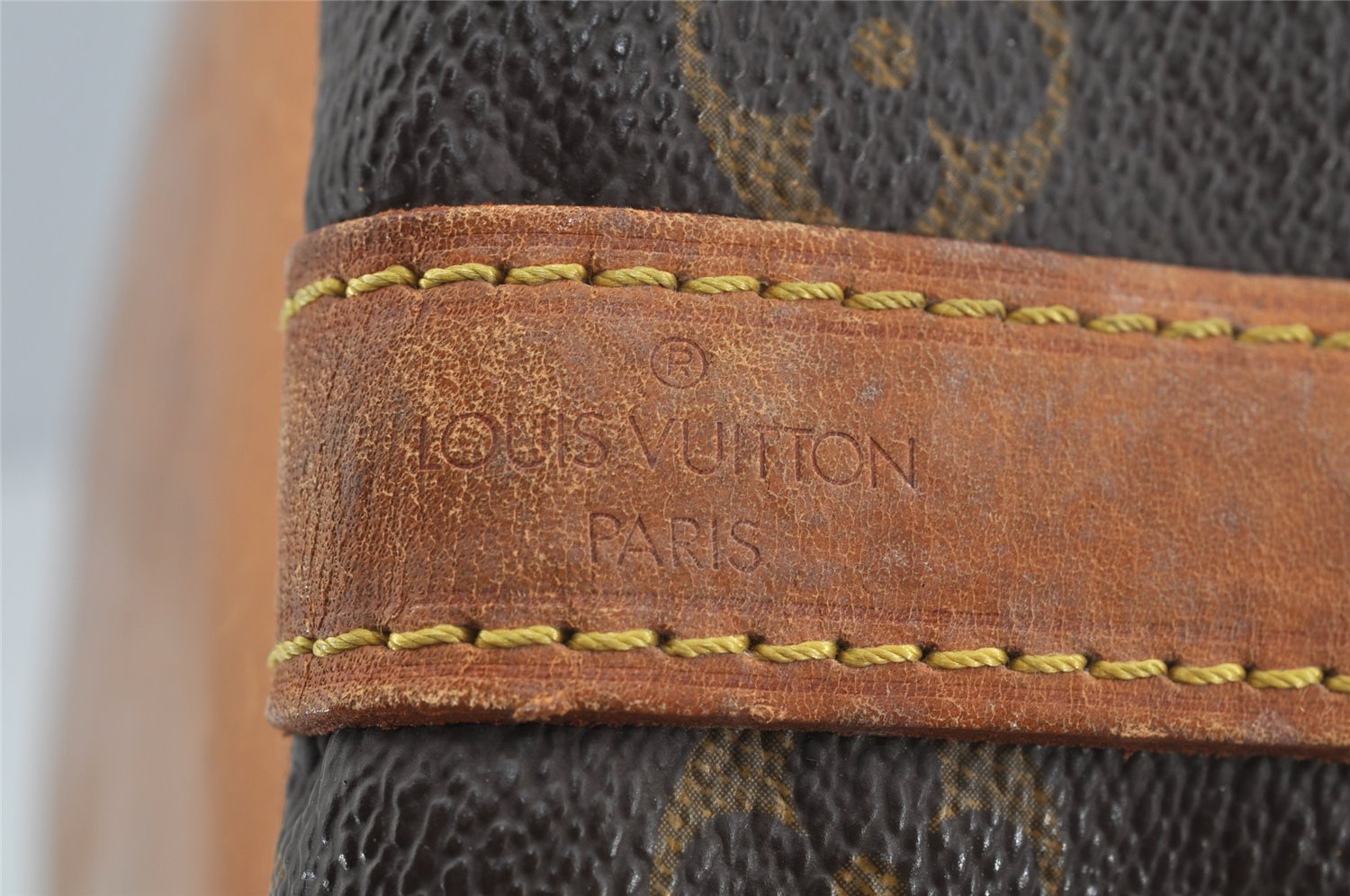 Authentic Louis Vuitton Monogram Petit Noe M42226 Shoulder Drawstring Bag 3995J