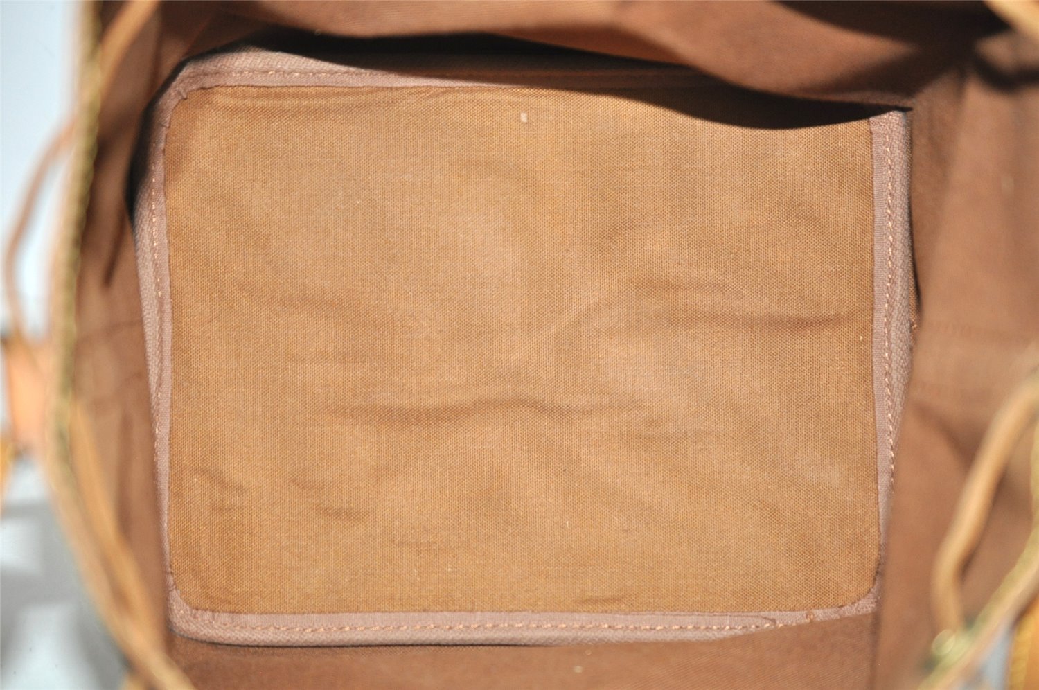 Authentic Louis Vuitton Monogram Petit Noe M42226 Shoulder Drawstring Bag 3995J